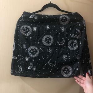 Thin moon n start skirt/ tiny bit see through